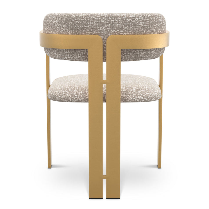 Dining Chair Donato Brushed Brass Finish Montclair Silver Chairs Eichholtz