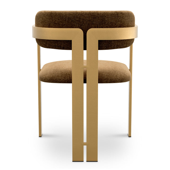 Dining Chair Donato Brushed Brass Finish Hastings Camel Chairs Eichholtz