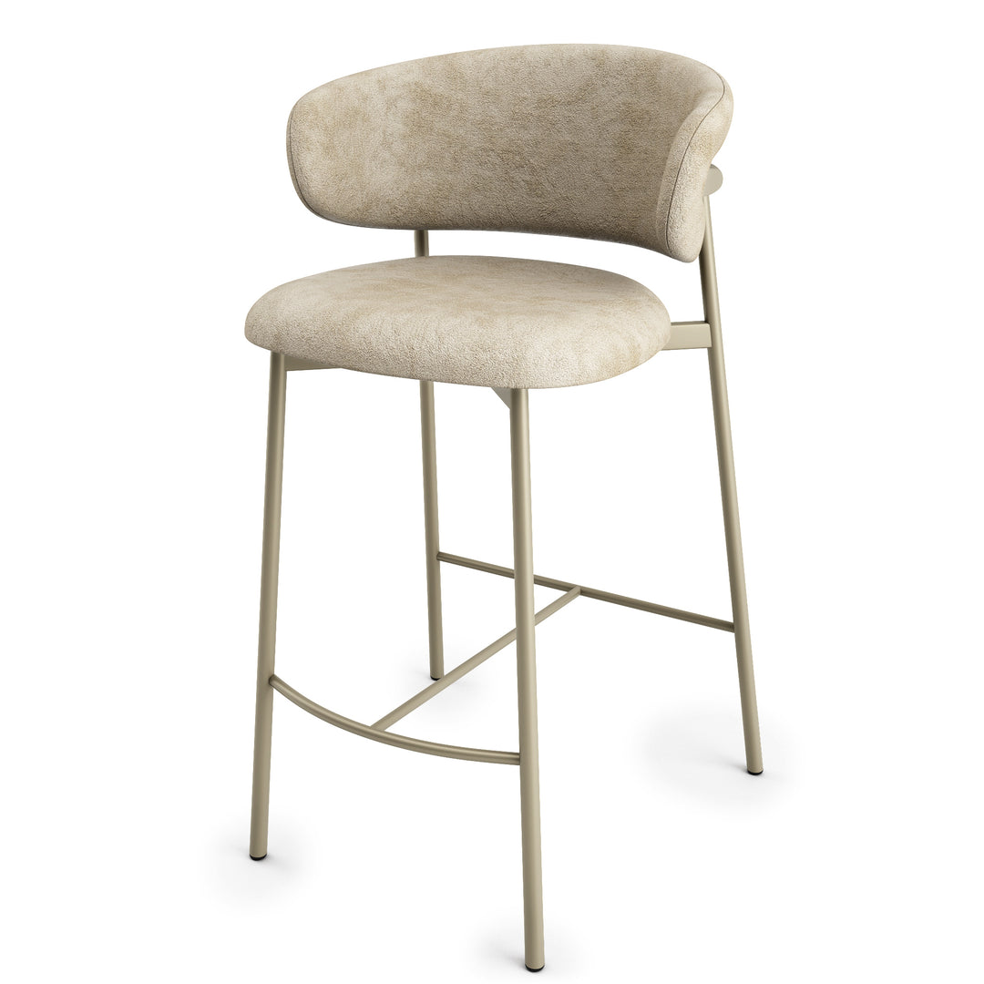 Oleandro Stool Matt Pearl Beige Sand  Calligaris   