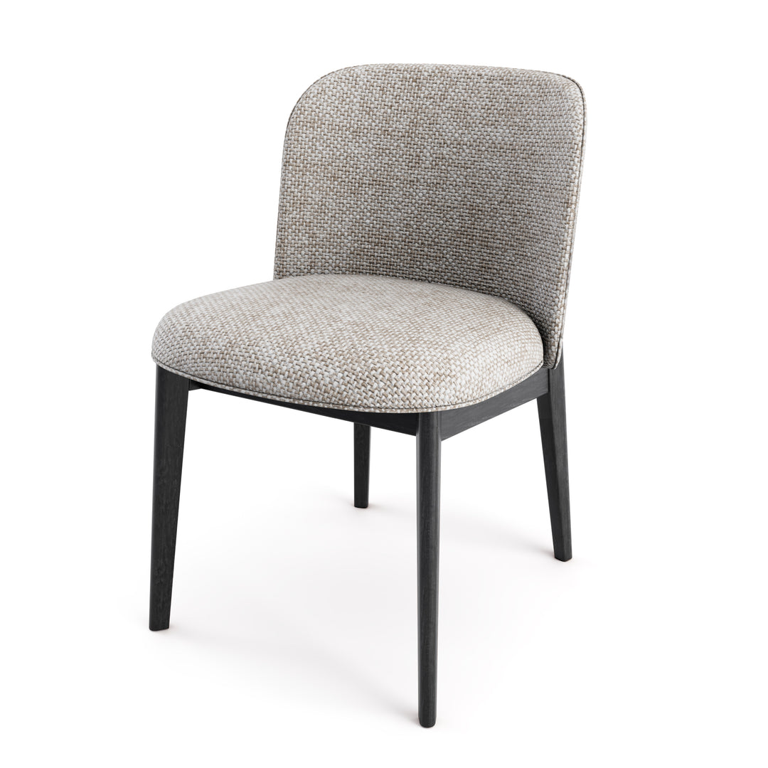 Abrey Chair in Various Finishes & Upholstery Calligaris Hemp Matt Black