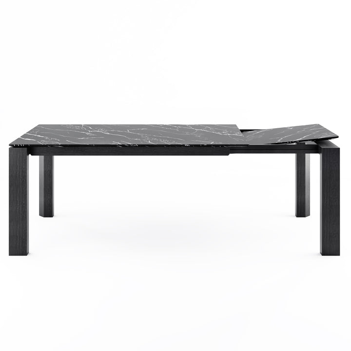 Omnia Dining Table Extendable with Marble and Wood Finish Options Calligaris