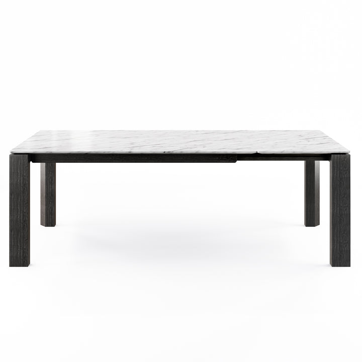 Omnia Dining Table Extendable with Marble and Wood Finish Options Calligaris