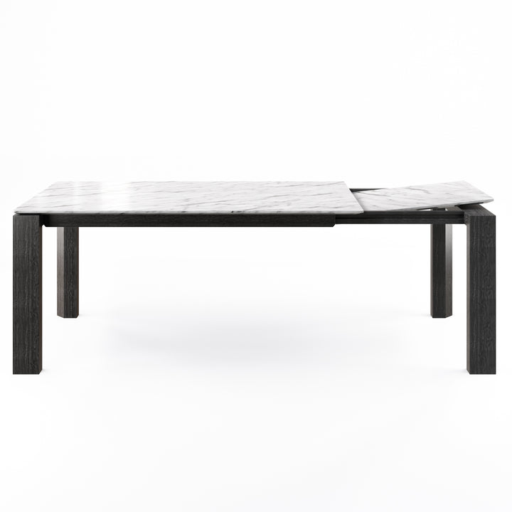 Omnia Dining Table Extendable with Marble and Wood Finish Options Calligaris