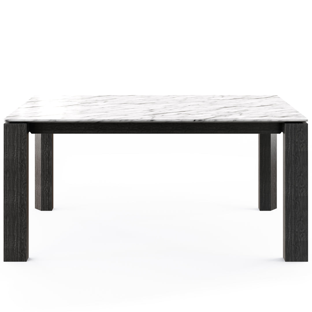 Omnia Dining Table Extendable with Marble and Wood Finish Options Calligaris