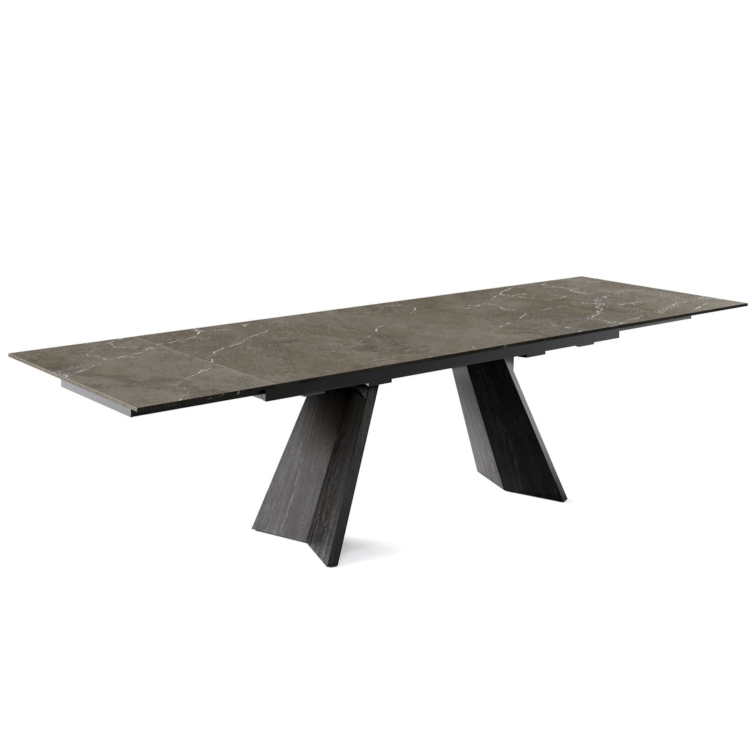 Icaro Dining Table Extendable Matt Black Bronze  Calligaris   