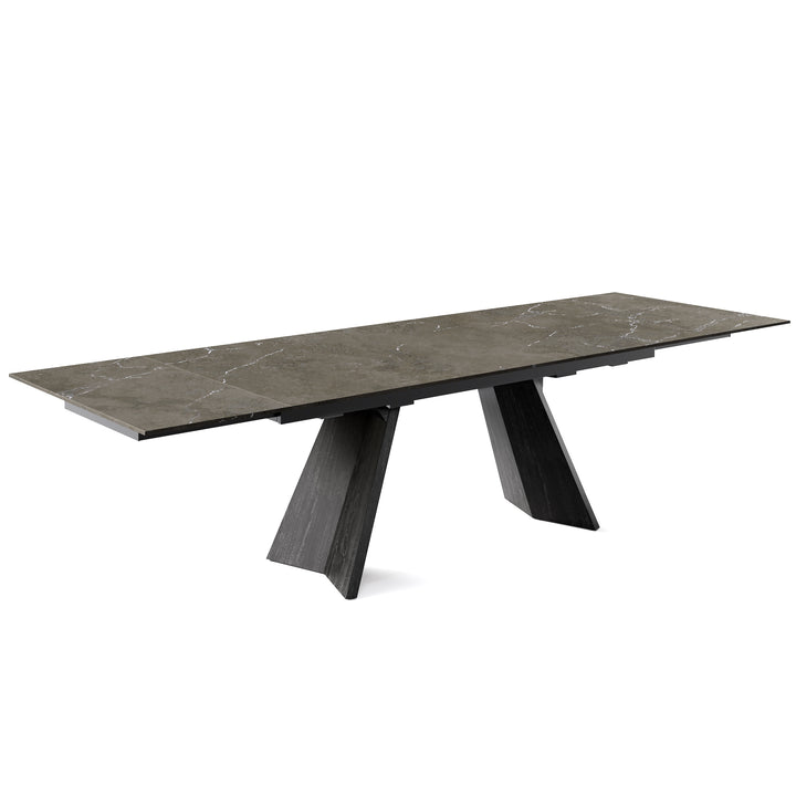 Icaro Dining Table Extendable Matt Black Bronze  Calligaris   