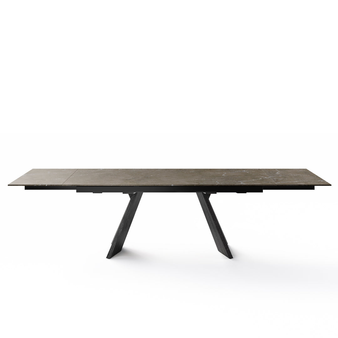 Icaro Dining Table Extendable Matt Black Bronze  Calligaris   