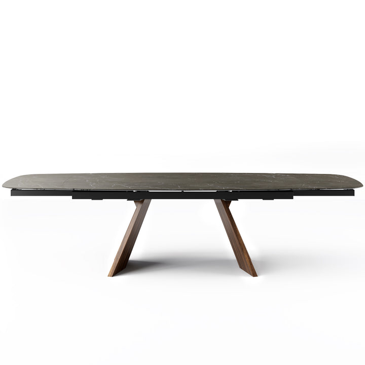 Icaro Extendable Dining Table with Marble and Ceramic Top Options Calligaris