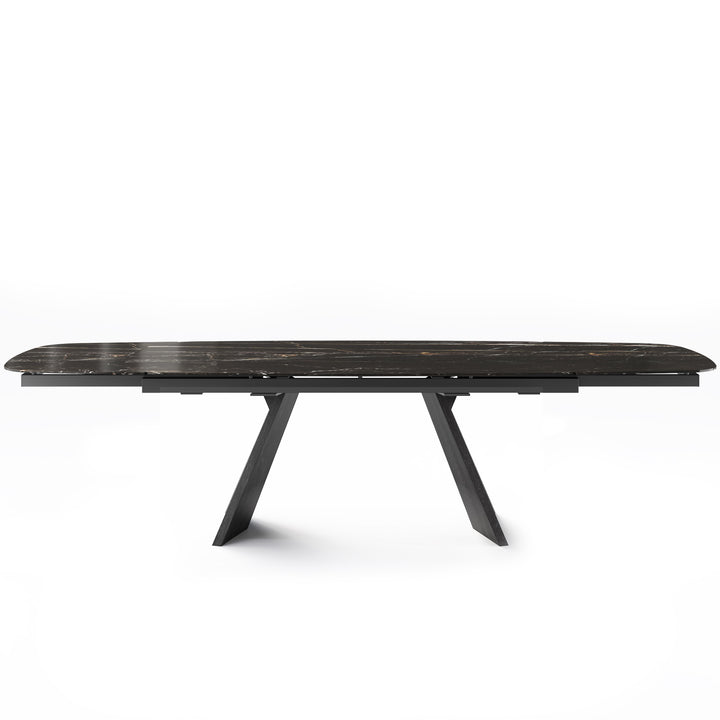 Icaro Extendable Dining Table with Marble and Ceramic Top Options Calligaris