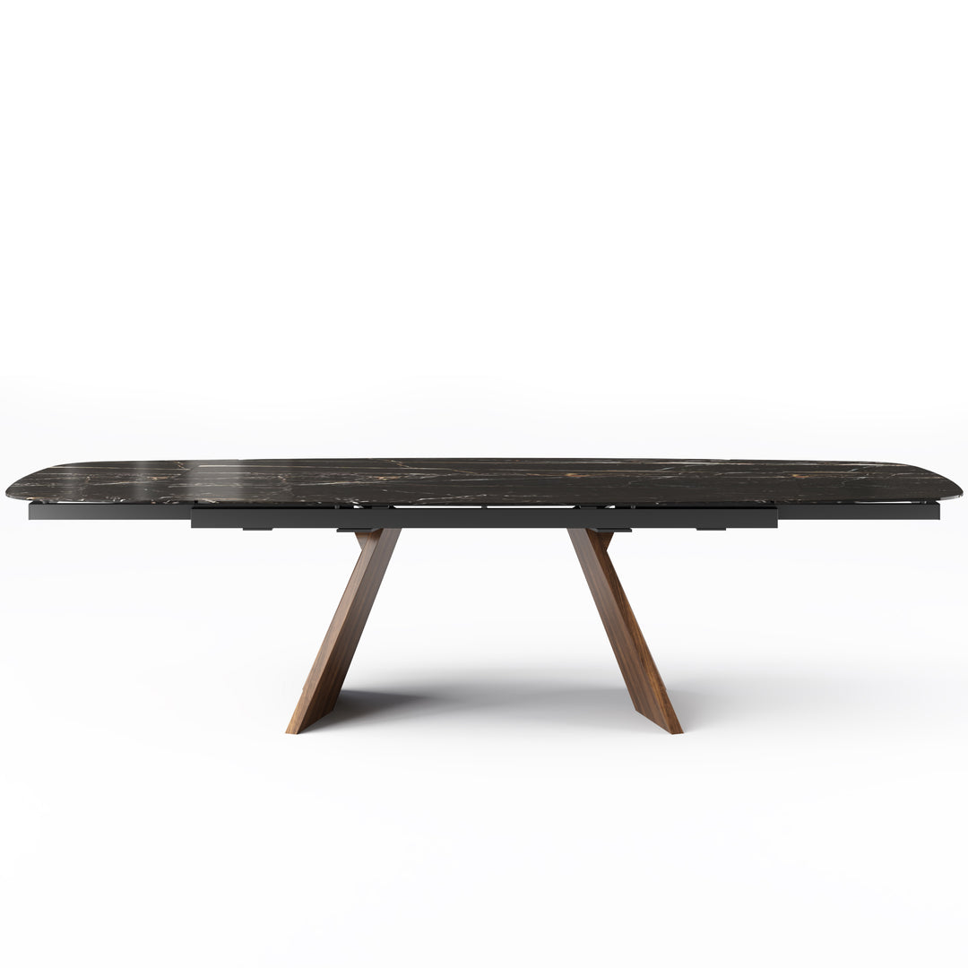 Icaro Extendable Dining Table with Marble and Ceramic Top Options Calligaris