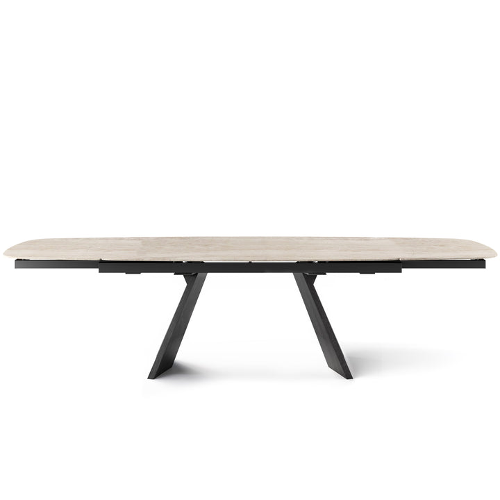 Icaro Extendable Dining Table with Marble and Ceramic Top Options Calligaris