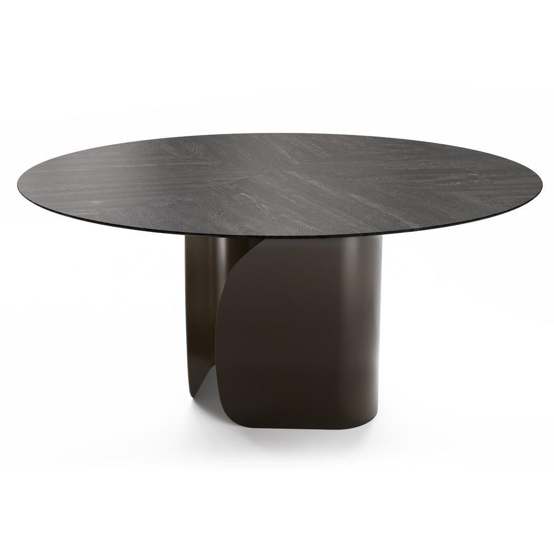 Twins Round Dining Table with Your Choice of Top Calligaris