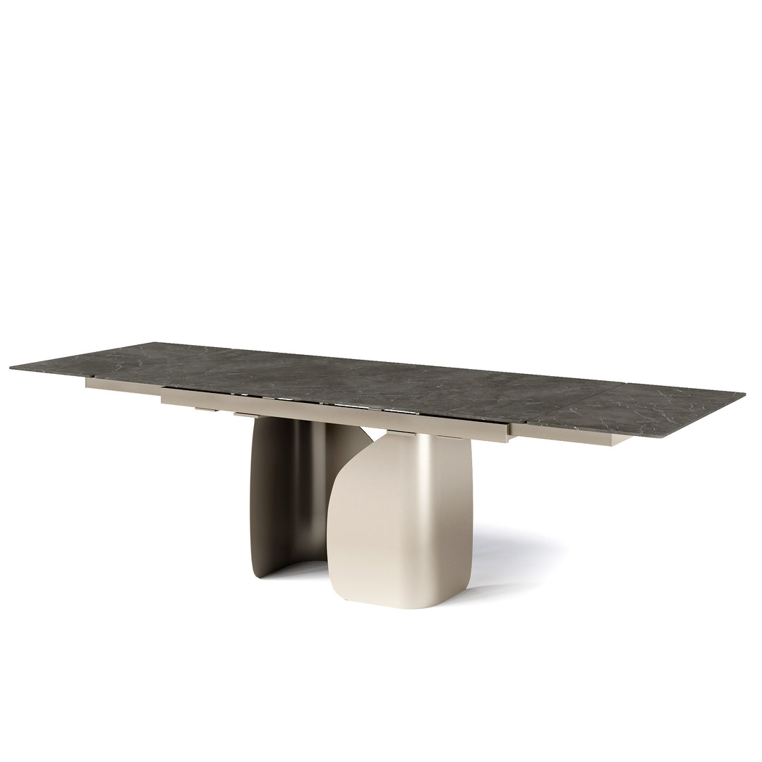 Twins Extendable Dining Matt Pearl Beige Calligaris