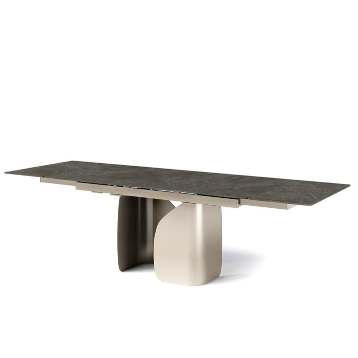 Twins Extendable Dining Matt Pearl Beige Calligaris