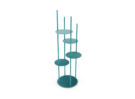 Circles Storage Structure with rould shelves Console Table Calligaris