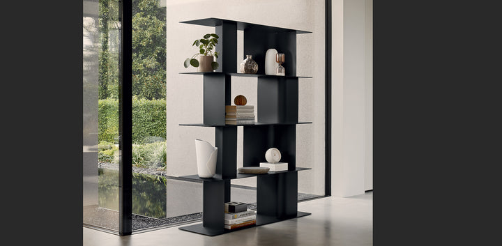 CARV Metal Tall Bookcase Bookcases & Shelving Calligaris