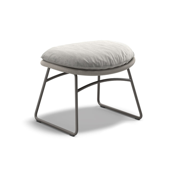 Kida Footstool Outdoor Ottomans Dedon 206 Shade Touch / 317 Black Pepper