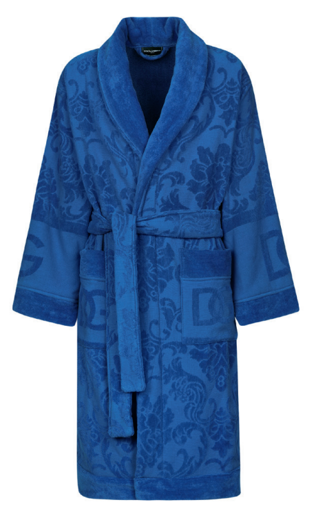 DG LOGO JACQUARD BATHROBE Bathroom Accessories Dolce&Gabbana   