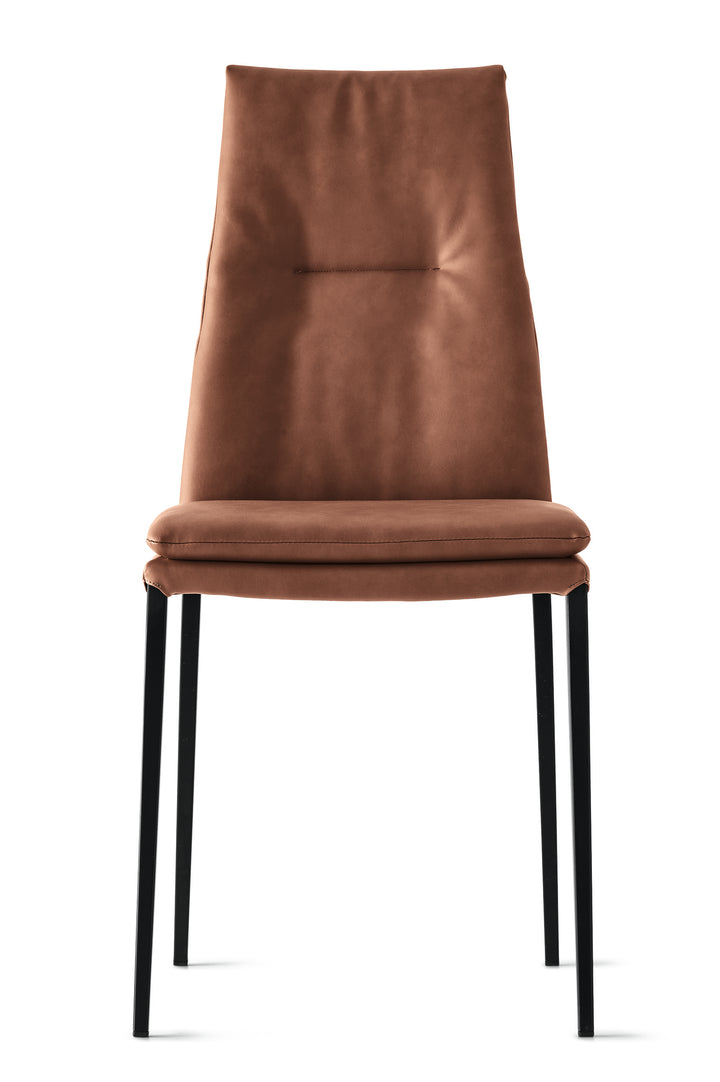 Carmen Chair Matt Black Tobacco  Calligaris   