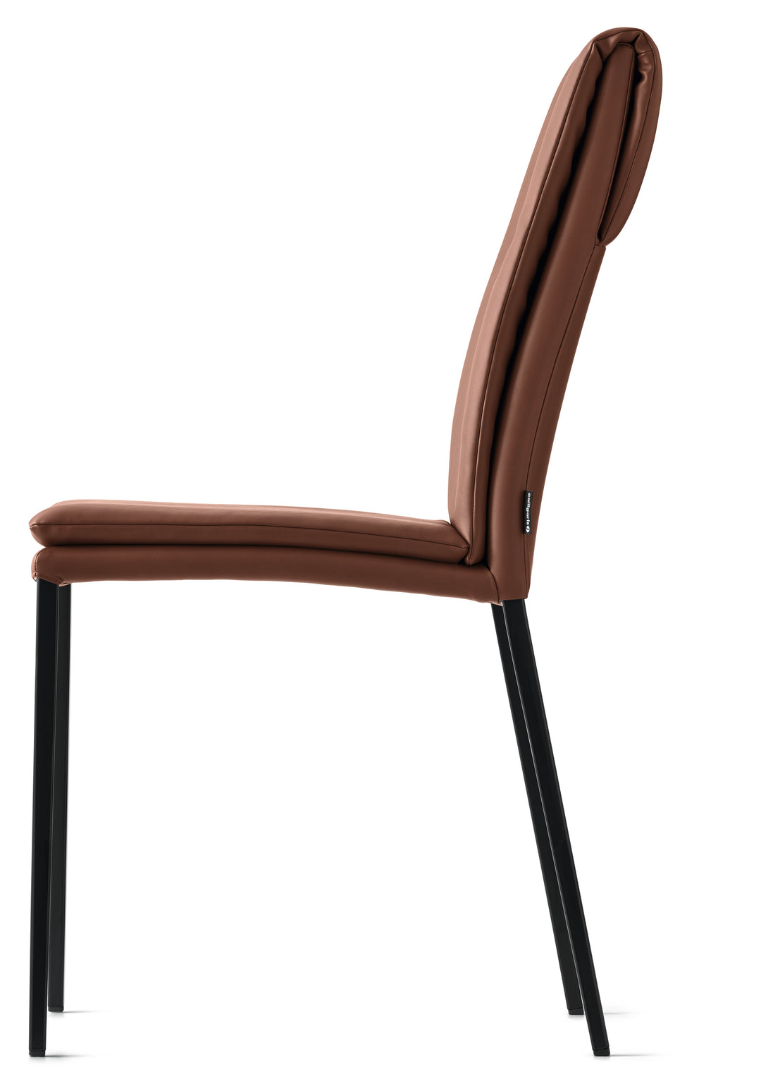 Carmen Chair Matt Black Tobacco  Calligaris   