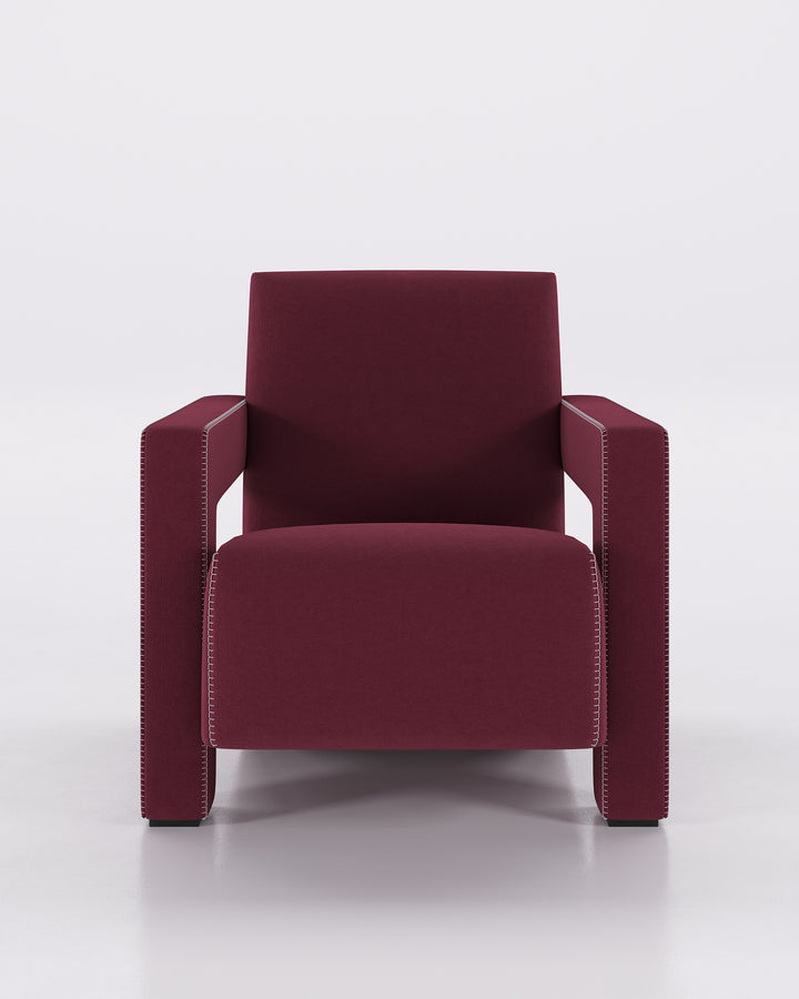 Utrecht Armchair Eggplant Armchairs Cassina