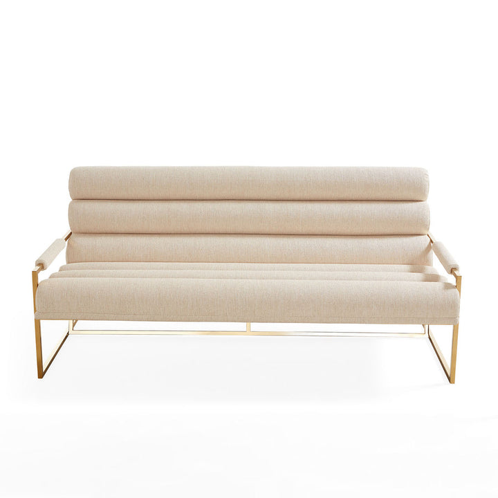 Channeled Goldfinger 67.5” Apartment Sofa Jonathan Adler Default Title