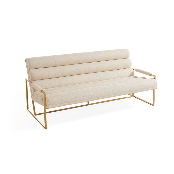 Channeled Goldfinger 67.5” Apartment Sofa Jonathan Adler