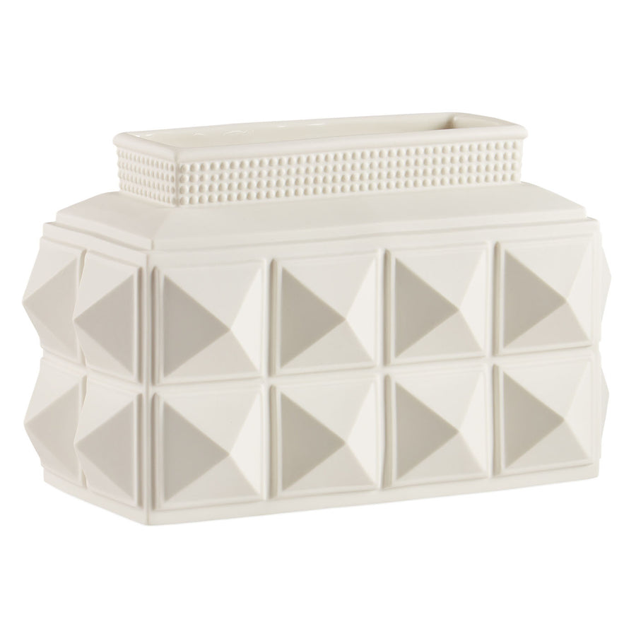 Charade Studded Low Vase Jonathan Adler