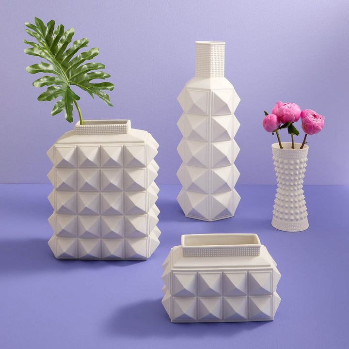 Charade Studded Low Vase Jonathan Adler