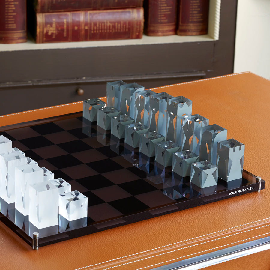 Acrylic Chess Set Jonathan Adler