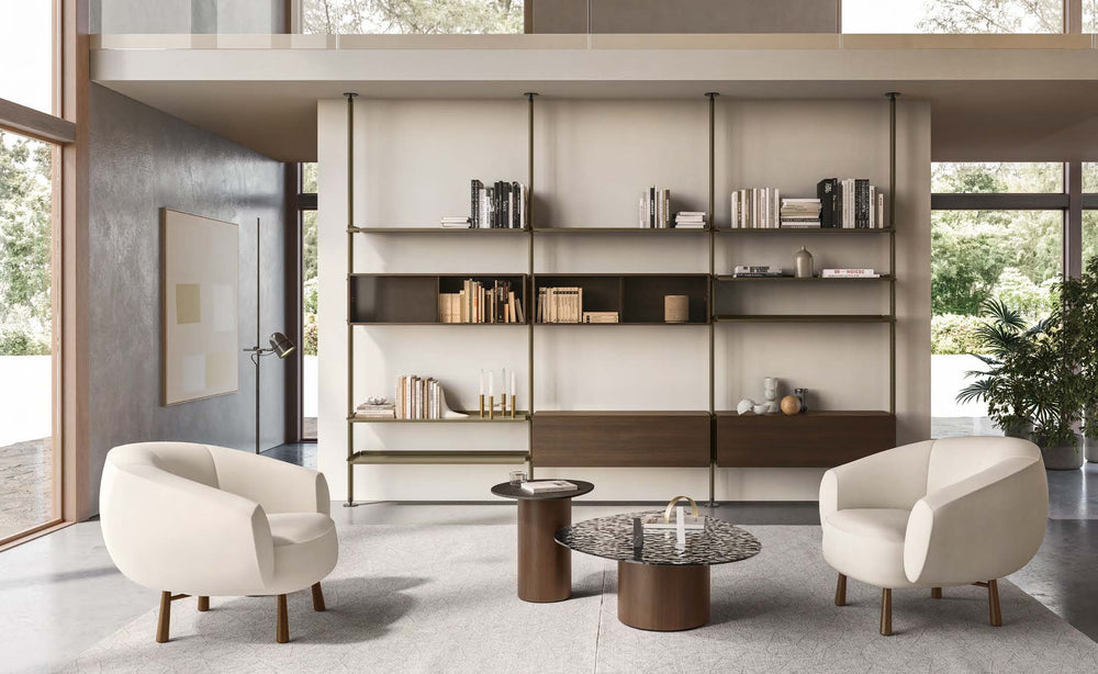 Cluster Bookcase Wall Upright Bookcases & Shelving Calligaris