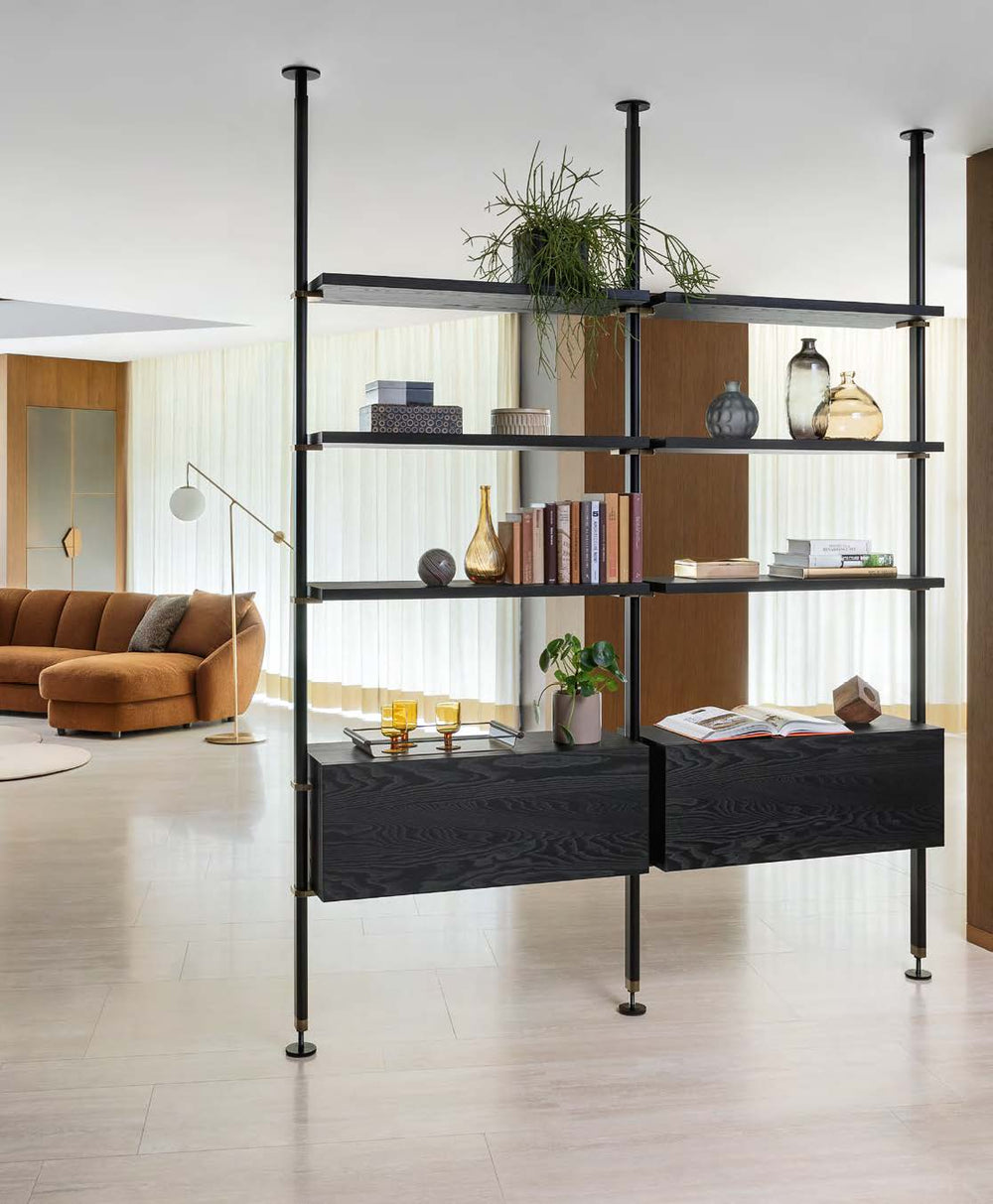 Cluster Bookcase Ceiling Upright Bookcases & Shelving Calligaris
