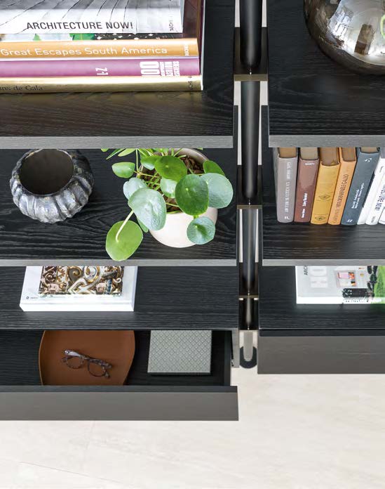 Cluster Bookcase Wall Upright Bookcases & Shelving Calligaris