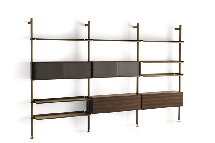 Cluster Bookcase Wall Upright Bookcases & Shelving Calligaris