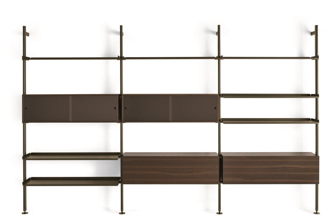 Cluster Bookcase Wall Upright Bookcases & Shelving Calligaris