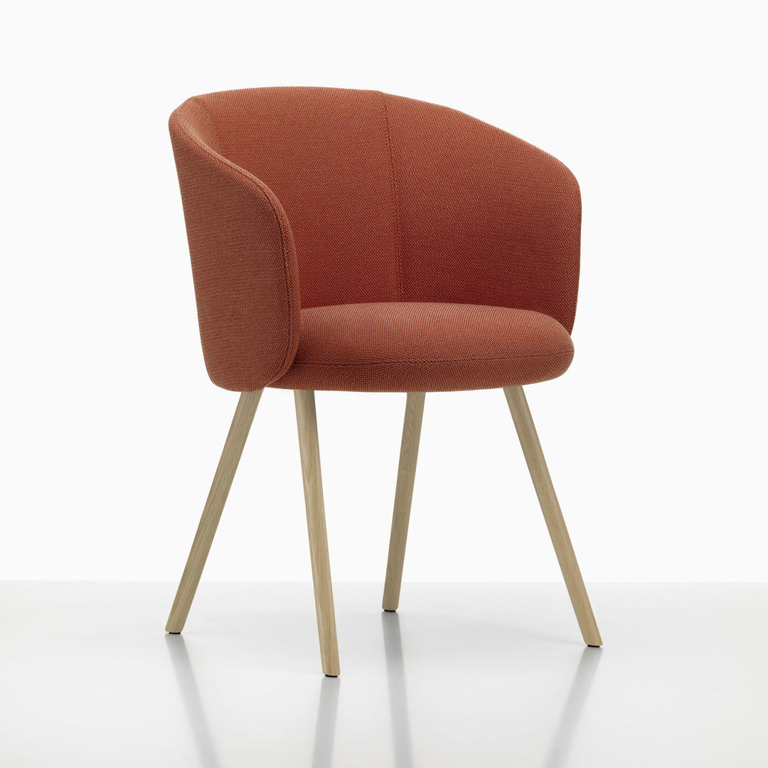 Mikado Dining Arm Chair Chairs Vitra Credo Saffron Natural Oak