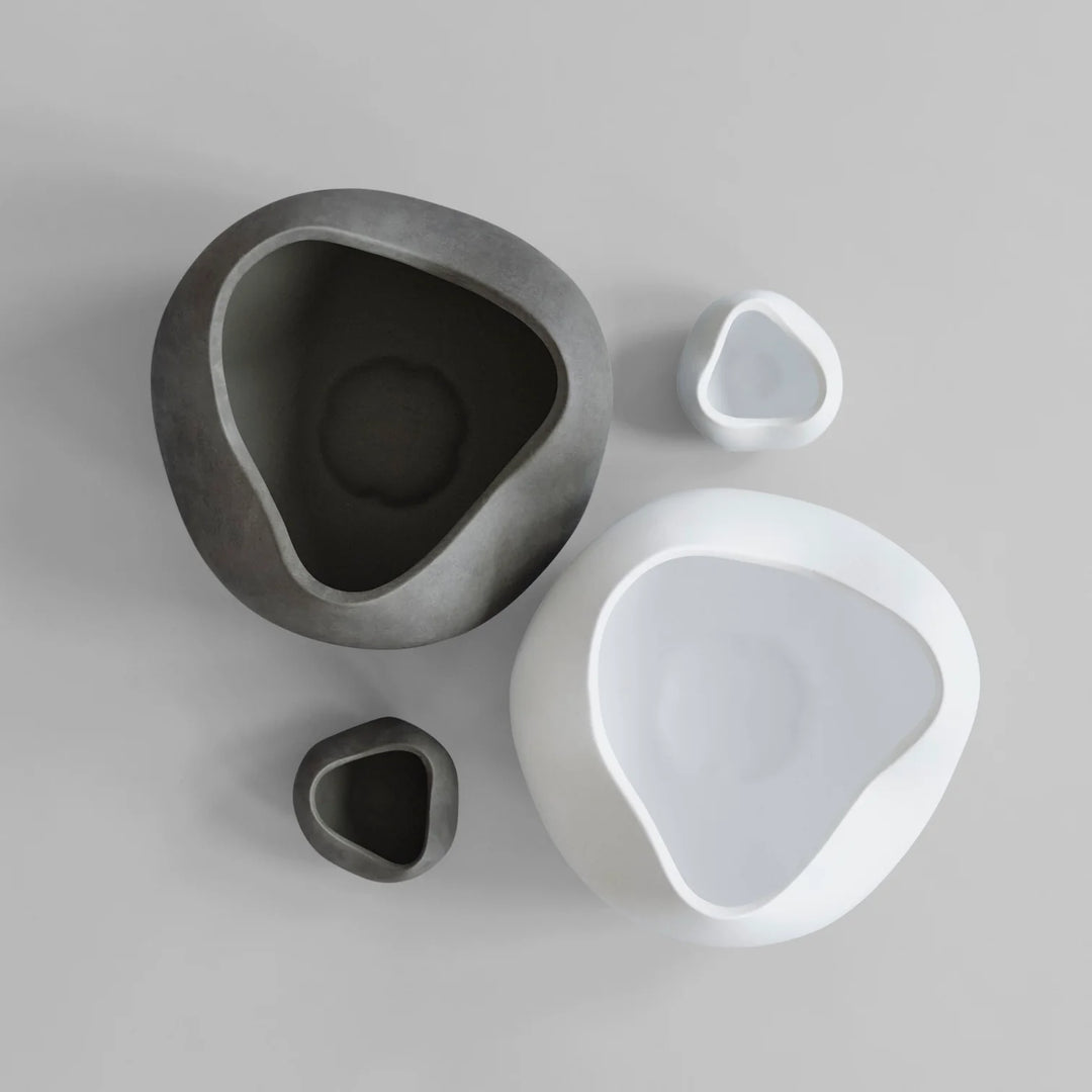 Curve Bowl, Big - Dark Grey Decorative Bowl 101 Copenhagen   