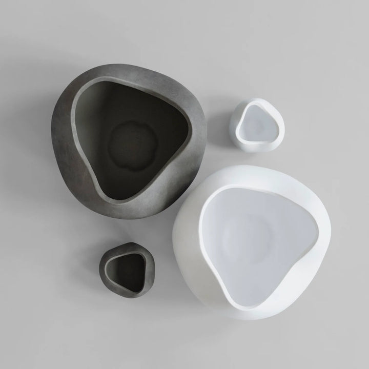 Curve Bowl, Big - Dark Grey Decorative Bowl 101 Copenhagen   