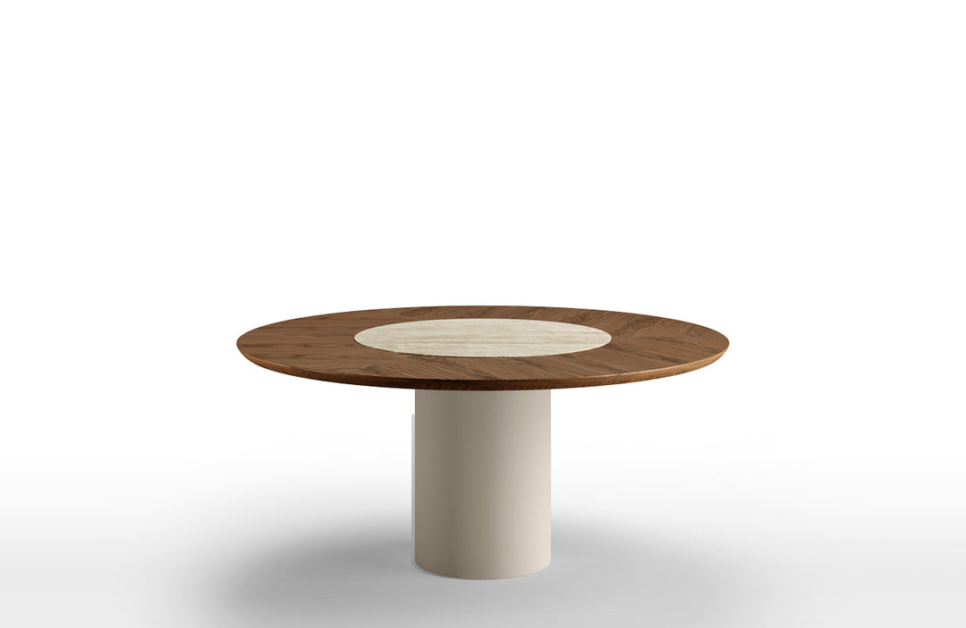 Cilindro Wood-Ceramic Dining Table Kitchen & Dining Room Tables Eforma