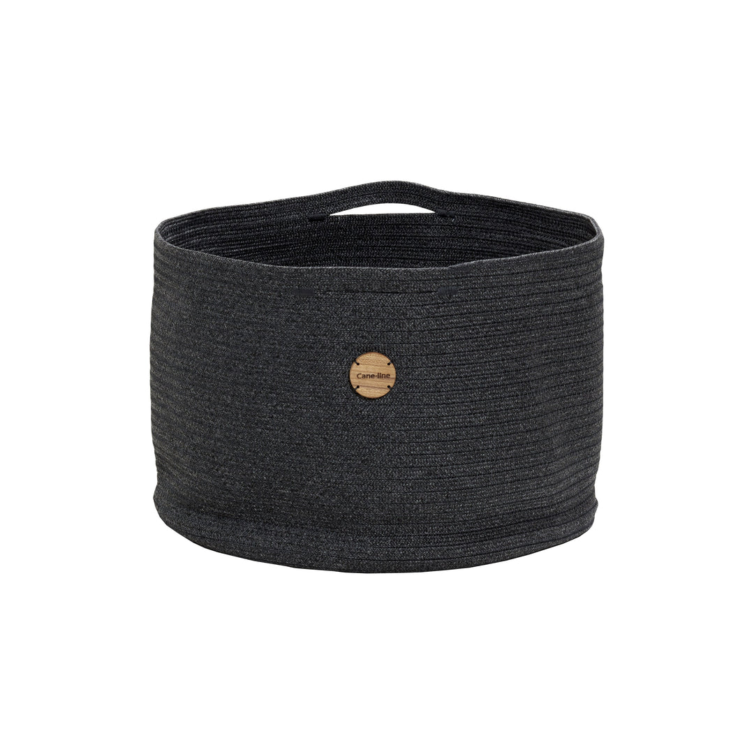 Soft Rope Basket With Handle Decor Cane-line Dark Grey Cane-Line Soft Rope Large: 19.7 in diameter