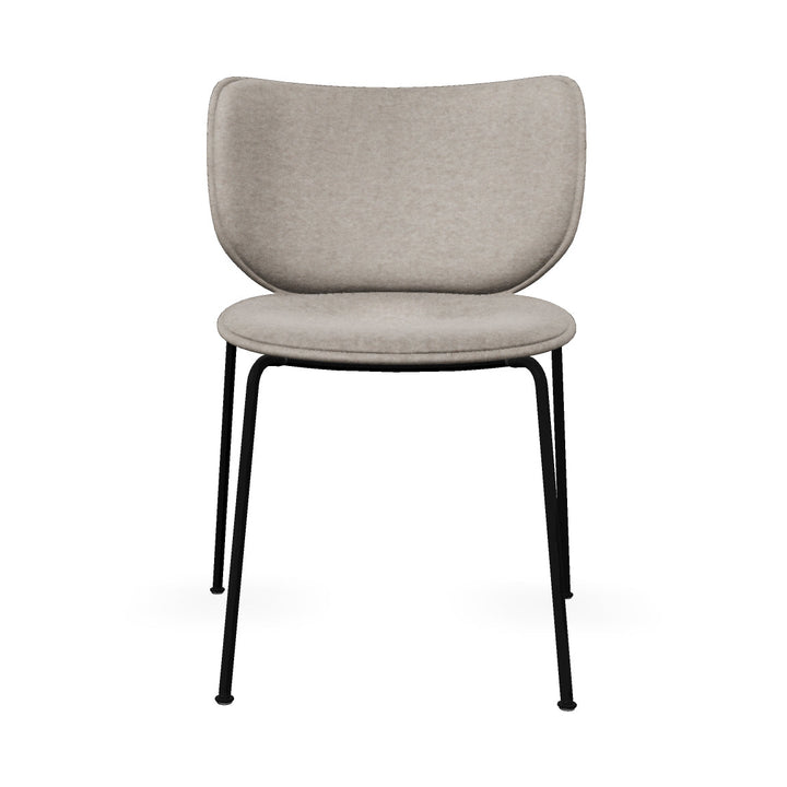 Hana Upholstered Stackable Dining Chair Chairs Moooi Divina Melange 3 227 Black