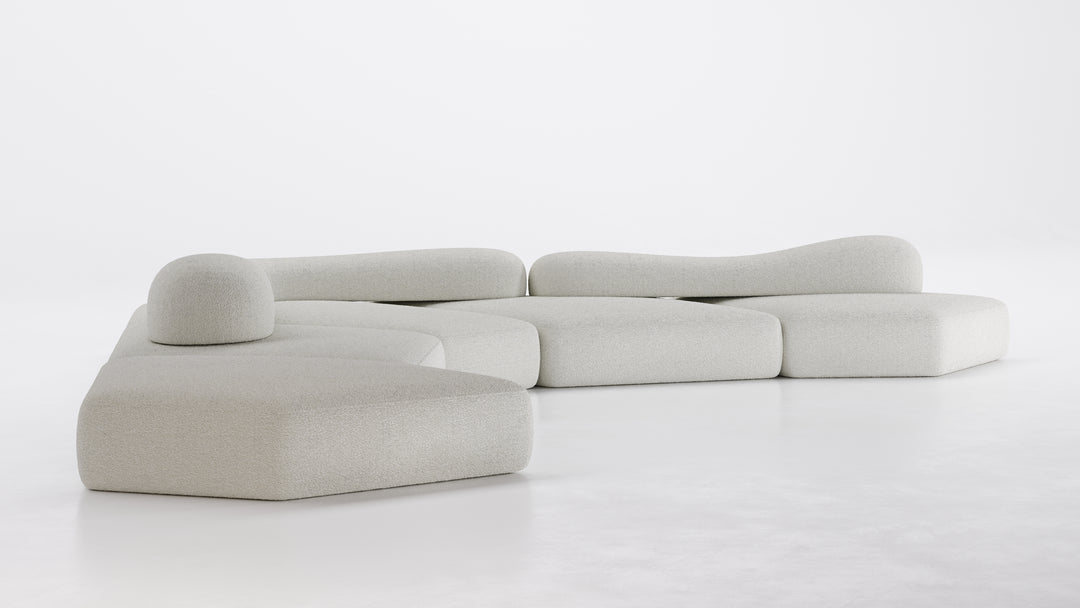 On the Rocks 5 Piece Sectional Sofa White Sofas Edra