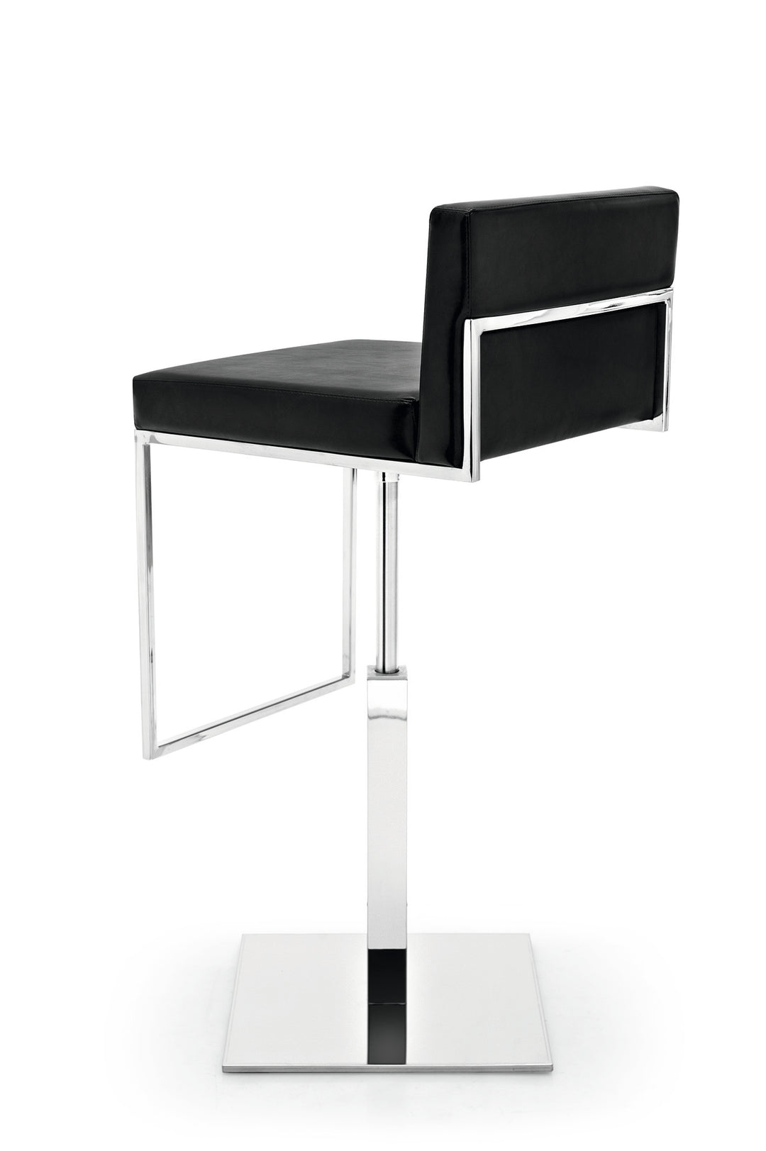 Even Plus Adjustable Stool Chromed Black  Calligaris   