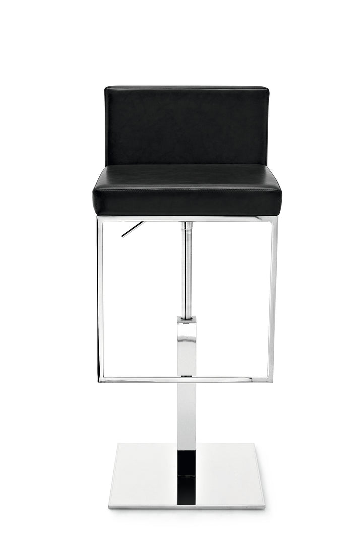 Even Plus Adjustable Stool Chromed Black  Calligaris   