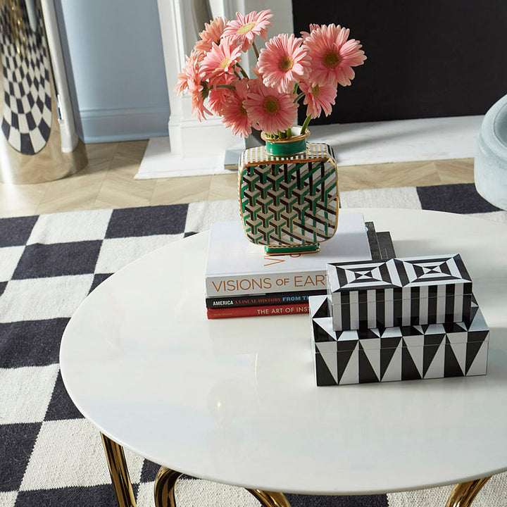 Small Op Art Lacquer Box Jonathan Adler