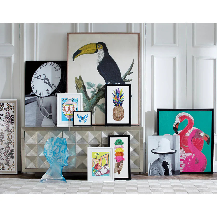 Flamingo Beaded Art Jonathan Adler