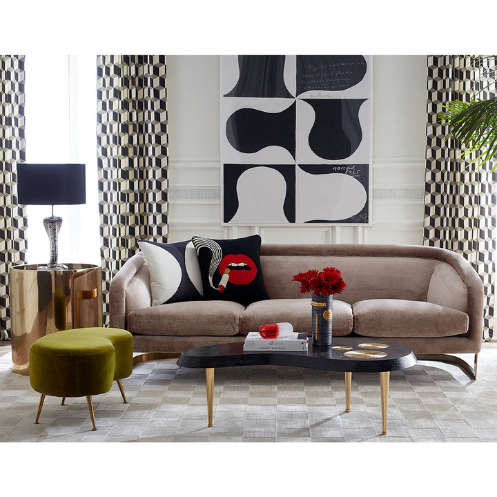 Lips Smolder Needlepoint Throw Pillow Jonathan Adler