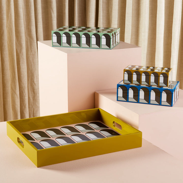 Large Arcade Lacquer Box Jonathan Adler