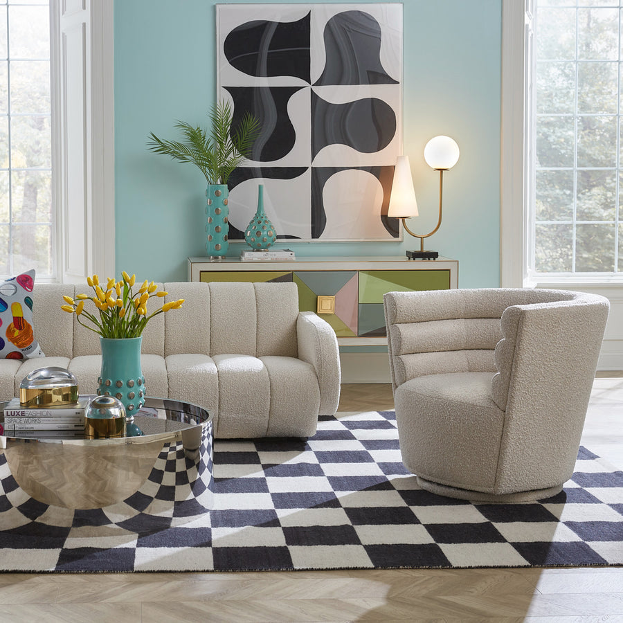 Maxime Swivel Club Chair Jonathan Adler