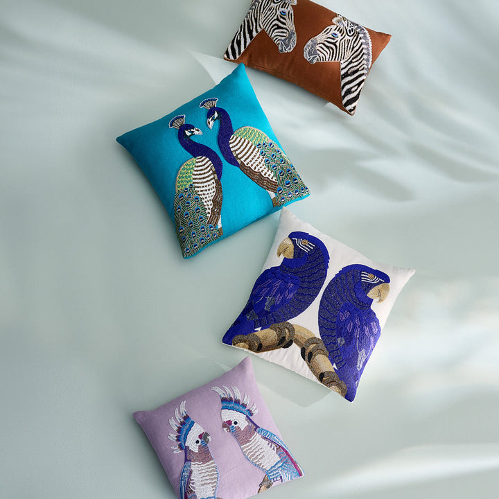 Zebra Beaded Pillow Jonathan Adler